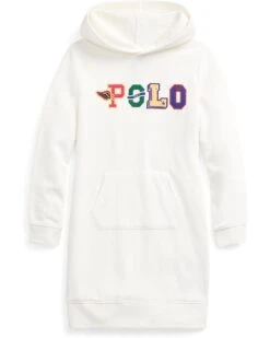 Polo Ralph Lauren Kids Logo Fleece Hoodie Dress (Big Kids)