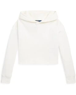 Polo Ralph Lauren Kids Waffle-Knit Boxy Hooded Tee (Big Kids)