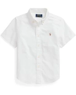 Polo Ralph Lauren Kids Cotton Oxford Short Sleeve Shirt (Toddler)
