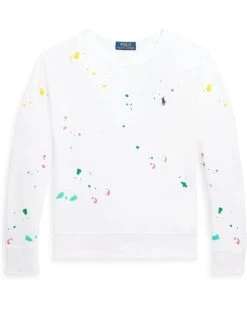 Polo Ralph Lauren Kids Paint-Splatter-Print Spa Terry Pullover (Big Kids)