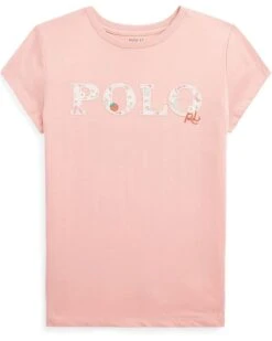 Polo Ralph Lauren Kids Floral-Logo Cotton Jersey Tee (Big Kids)