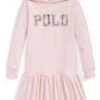 Polo Ralph Lauren Kids Logo Cotton Jersey Hooded Dress (Big Kids)