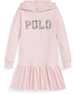 Polo Ralph Lauren Kids Logo Cotton Jersey Hooded Dress (Big Kids)