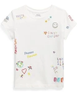 Polo Ralph Lauren Kids Cotton Jersey Graphic Tee (Little Kids)