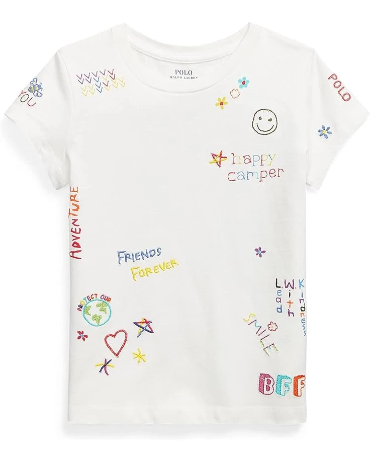 Polo Ralph Lauren Kids Cotton Jersey Graphic Tee (Little Kids) Polo Ralph Lauren Kids Cotton Jersey Graphic Tee (Little Kids) -Polo Ralph Lauren Kids 616xie 7yL. AC SR736920 1