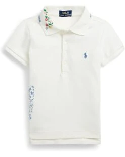 Polo Ralph Lauren Kids Embroidered Stretch Mesh Polo Shirt (Toddler)