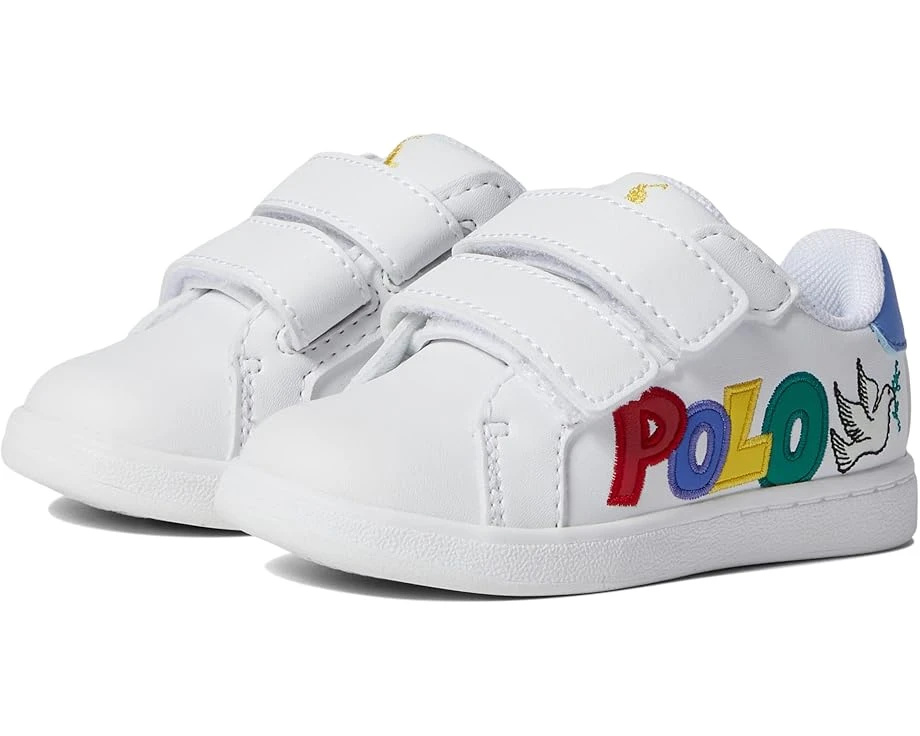 Polo Ralph Lauren Kids Heritage Court Graphic EZ (Toddler)