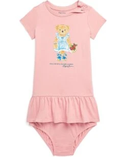 Polo Ralph Lauren Kids Polo Bear Jersey Tee Dress & Bloomer (Infant)