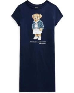 Polo Ralph Lauren Kids Polo Bear Cotton Jersey Tee Dress (Big Kids)