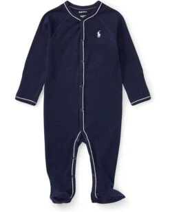Polo Ralph Lauren Kids Cotton Jersey Footed Coverall (Infant)