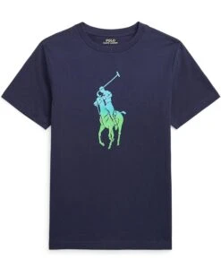 Polo Ralph Lauren Kids Ombré Big Pony Cotton Jersey Tee (Big Kids)
