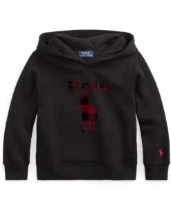 Polo Ralph Lauren Kids Buffalo Check Big Pony Fleece Hoodie (Little Kids)