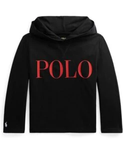 Polo Ralph Lauren Kids Logo Cotton Jersey Hooded Tee (Toddler)