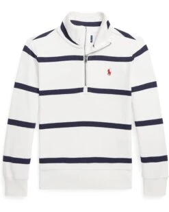 Polo Ralph Lauren Kids Striped Cotton Interlock Pullover (Little Kids)