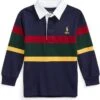 Polo Ralph Lauren Kids Striped Cotton Jersey Rugby Shirt (Toddler)