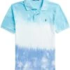 Polo Ralph Lauren Kids Tie-Dye Cotton Mesh Polo Shirt (Big Kids)