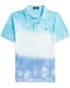 Polo Ralph Lauren Kids Tie-Dye Cotton Mesh Polo Shirt (Big Kids)