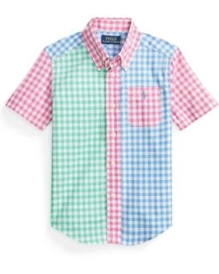 Polo Ralph Lauren Kids Poplin Short Sleeve Fun Shirt (Little Kids)