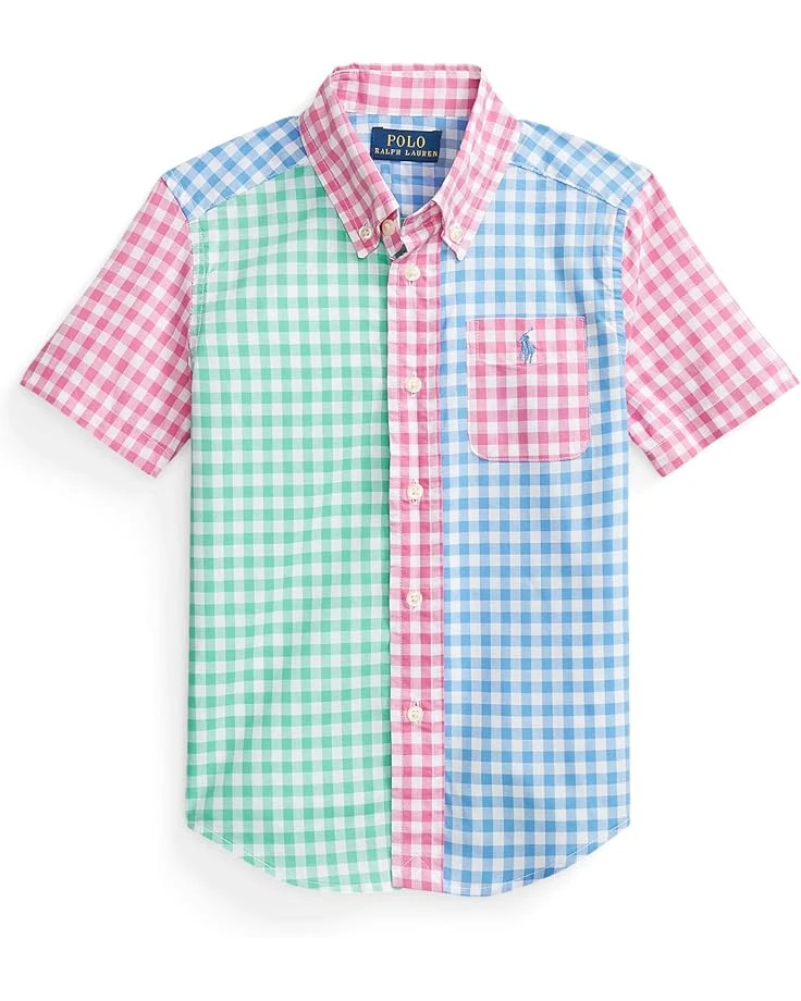 Polo Ralph Lauren Kids Poplin Short Sleeve Fun Shirt (Little Kids) Polo Ralph Lauren Kids Poplin Short Sleeve Fun Shirt (Little Kids) -Polo Ralph Lauren Kids 71Eh3rCIHhL. AC SR736920