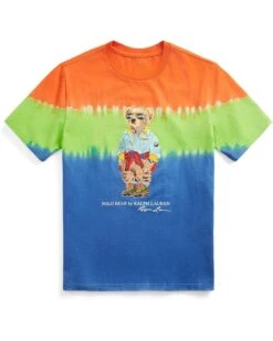 Polo Ralph Lauren Kids Polo Bear Tie-Dye Cotton Jersey Tee (Big Kids)