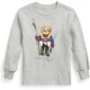 Polo Ralph Lauren Kids Polo Bear Cotton Long Sleeve Tee (Toddler)