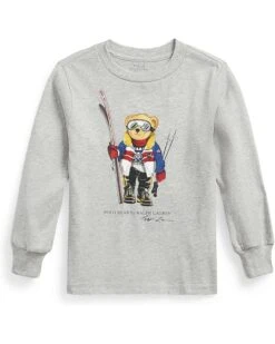 Polo Ralph Lauren Kids Polo Bear Cotton Long Sleeve Tee (Little Kids)