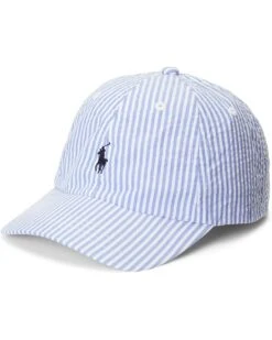 Polo Ralph Lauren Kids Cotton Seersucker Ball Cap (Little Kids)