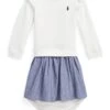 Polo Ralph Lauren Kids Fleece Sweatshirt Dress & Bloomer (Infant)