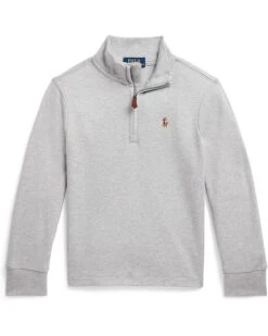 Polo Ralph Lauren Kids Cotton Interlock 1/4 Zip Pullover (Toddler)