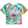 Polo Ralph Lauren Kids Tie-Dye Logo Cotton Jersey Boxy Tee (Big Kids)