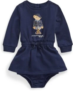 Polo Ralph Lauren Kids Polo Bear Fleece Dress & Bloomer (Infant)