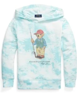Polo Ralph Lauren Kids Polo Bear Tie-Dye Print Fleece Hoodie (Big Kids)