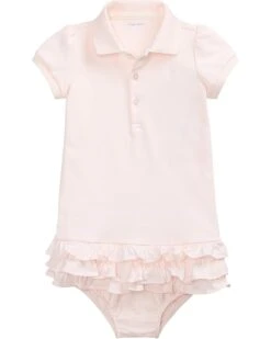 Polo Ralph Lauren Kids Ruffled Polo Dress & Bloomer (Infant)