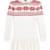 Polo Ralph Lauren Kids Fair Isle Waffle-Knit Hooded Dress (Big Kids)