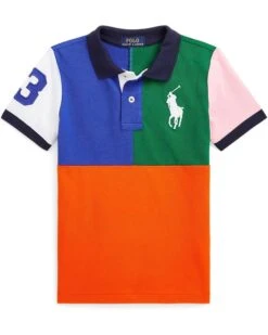 Polo Ralph Lauren Kids Big Pony Cotton Mesh Polo Shirt (Little Kids)