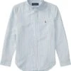 Polo Ralph Lauren Kids Striped Cotton Oxford Shirt (Big Kids)