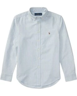 Polo Ralph Lauren Kids Striped Cotton Oxford Shirt (Big Kids)