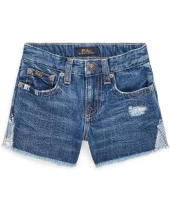 Polo Ralph Lauren Kids Patchwork Cotton Denim Shorts (Little Kids)