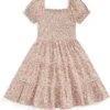 Polo Ralph Lauren Kids Floral Smocked Cotton Jersey Dress (Big Kids)