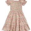 Polo Ralph Lauren Kids Floral Smocked Cotton Jersey Dress (Little Kids)