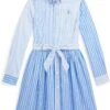 Polo Ralph Lauren Kids Cotton Poplin Fun Shirtdress (Big Kids)