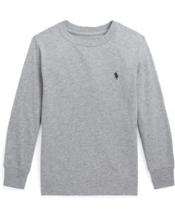 Polo Ralph Lauren Kids Checked Big Pony Cotton Long Sleeve Tee (Toddler)