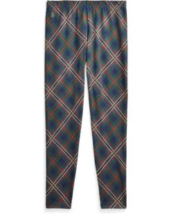 Polo Ralph Lauren Kids Patchwork Plaid Stretch Jersey Leggings (Big Kids)