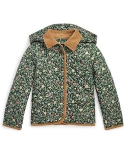 Polo Ralph Lauren Kids Floral Water-Resistant Barn Jacket (Toddler)