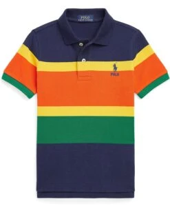 Polo Ralph Lauren Kids Striped Cotton Mesh Polo Shirt (Toddler)