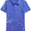 Polo Ralph Lauren Kids Paint-Splatter Cotton Mesh Polo Shirt (Little Kids)