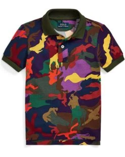Polo Ralph Lauren Kids Polo Pony Camo Cotton Mesh Polo Shirt (Toddler)