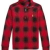 Polo Ralph Lauren Kids Checked Cotton Interlock Pullover (Toddler)