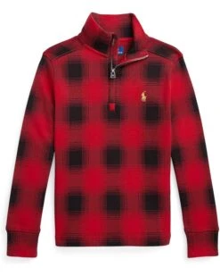 Polo Ralph Lauren Kids Checked Cotton Interlock Pullover (Little Kids)
