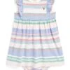 Polo Ralph Lauren Kids Striped Cotton Mesh Dress & Bloomer (Infant)